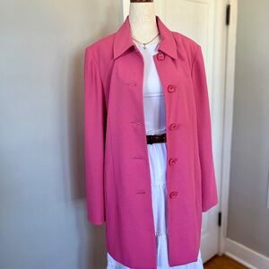 Vintage Barbie Pink Karen Scott Trench Dress Coat
